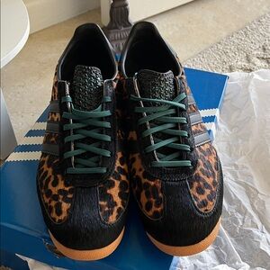 Adidas SL 72 OG Leopard Print Black Brown White Shoes JI0187 Women's 10